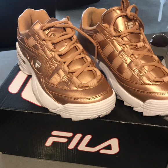 Shoes - Filas gold size 8 Shoes - Filas gold size 8